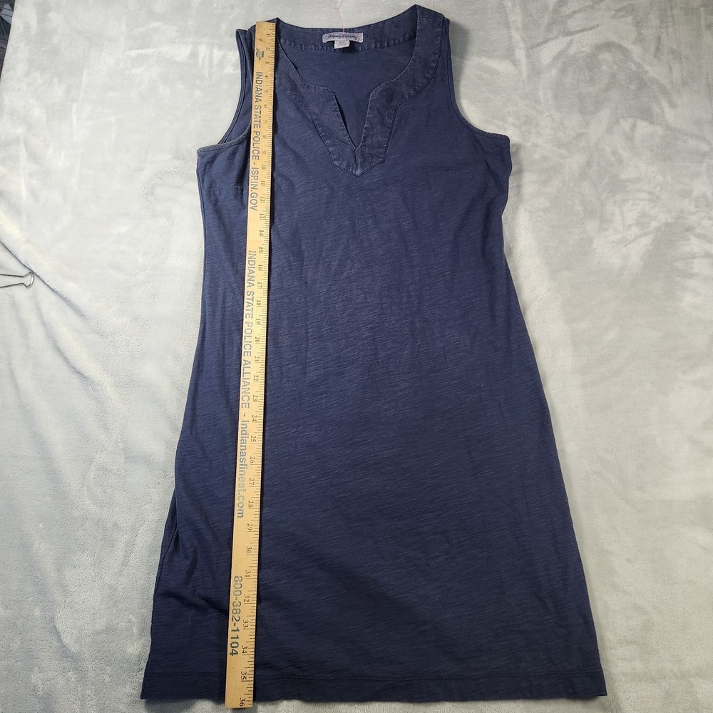 Tommy Bahama Tank Dress Casual Sleeveless V Neck Navy Blue Small